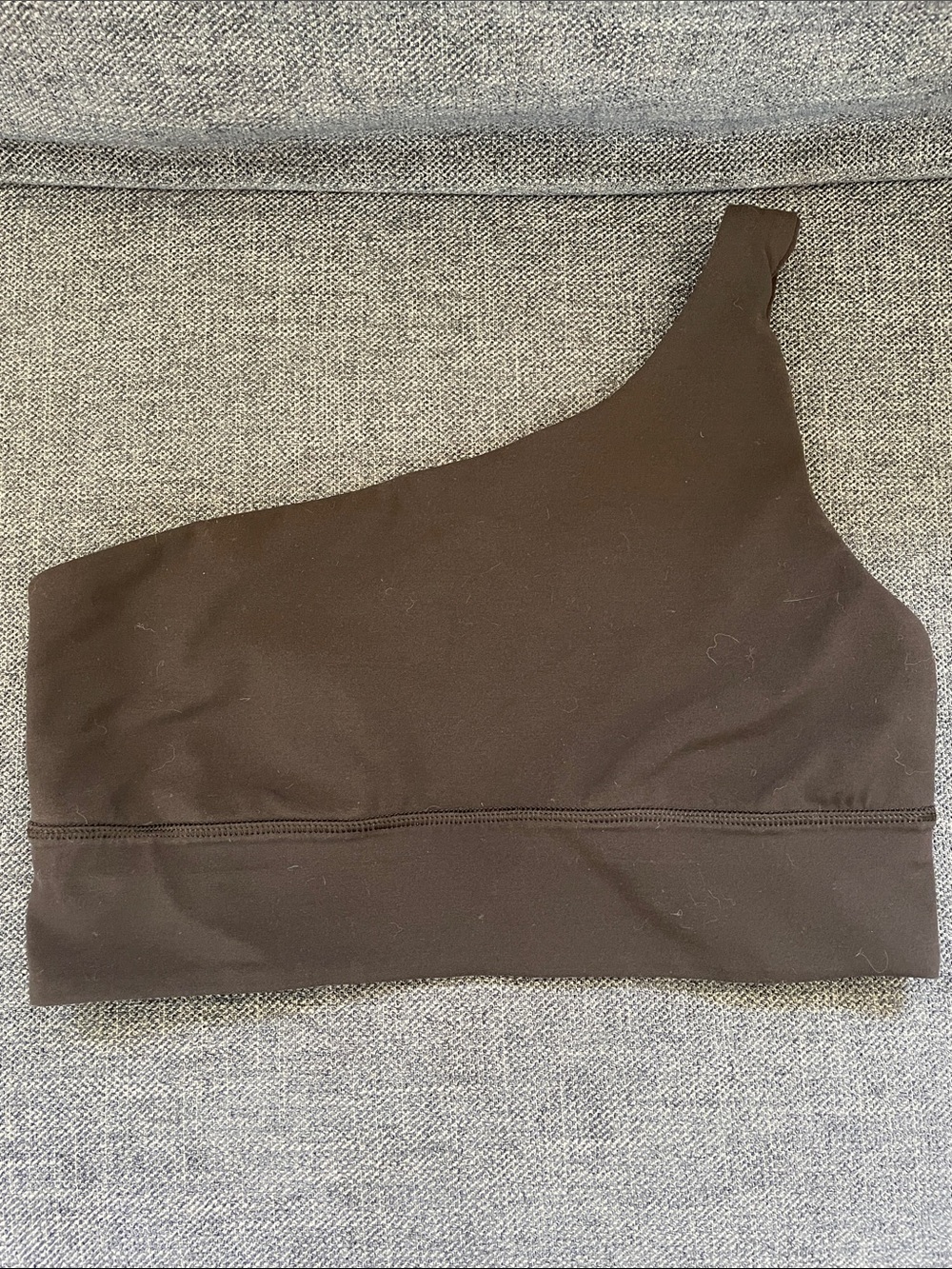 lululemon athletica One-Shoulder Sports Bra black
